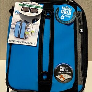 NWT Titan expandable lunchbox Blue/Black